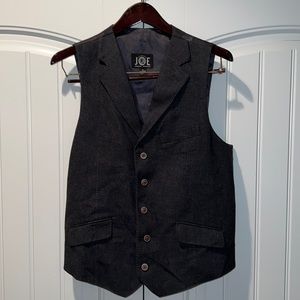 Joseph Abboud Black Adjustable Vest for Suit Size Medium